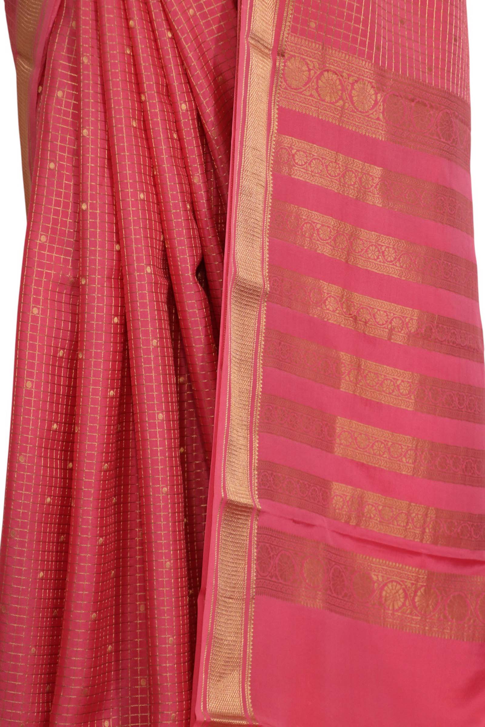 Pure Mysore Crepe Silk Saree AL211375
